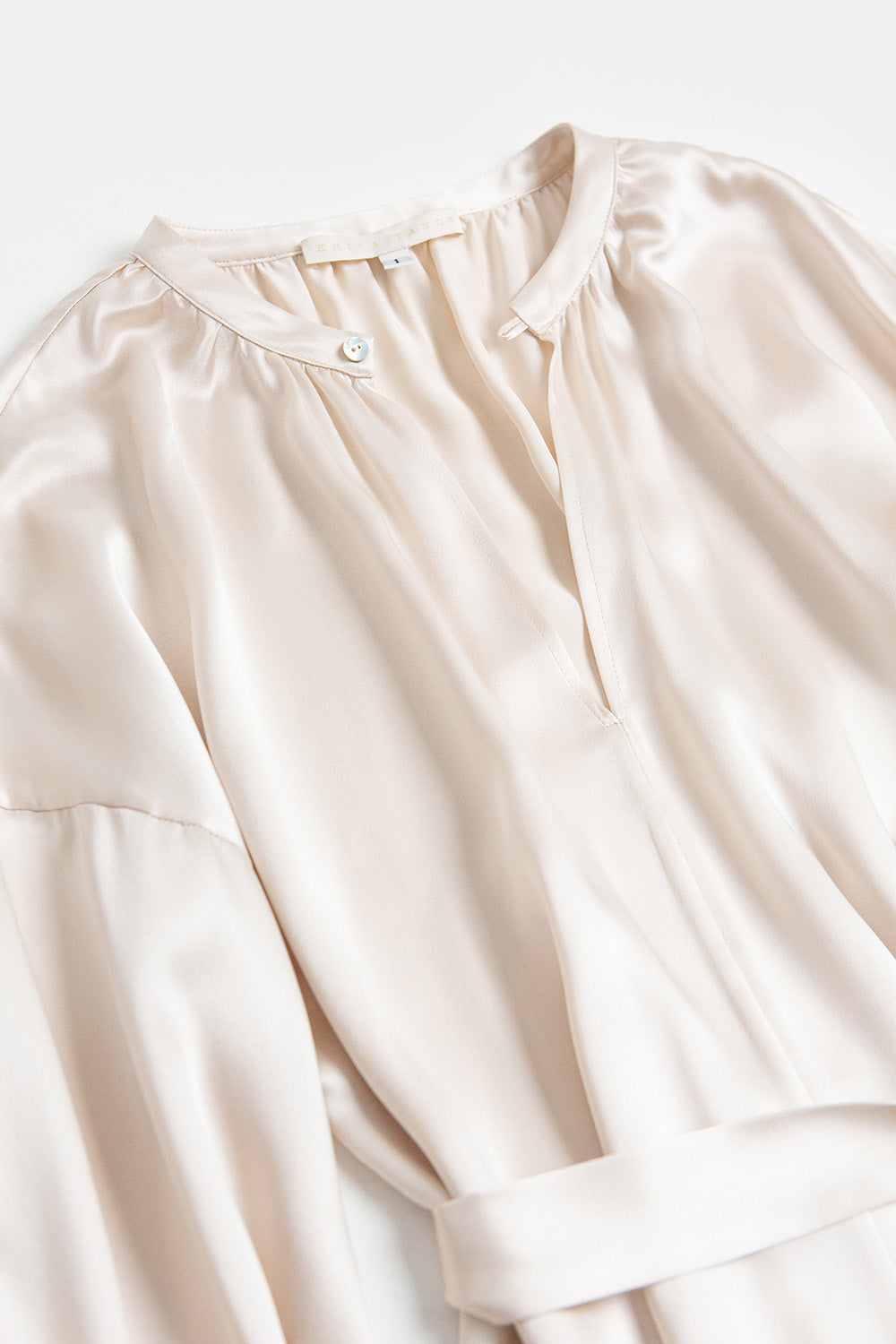 Tynan Silk Charmeuse Dress in Alabaster Tynan Silk Charmeuse Dress in Alabaster