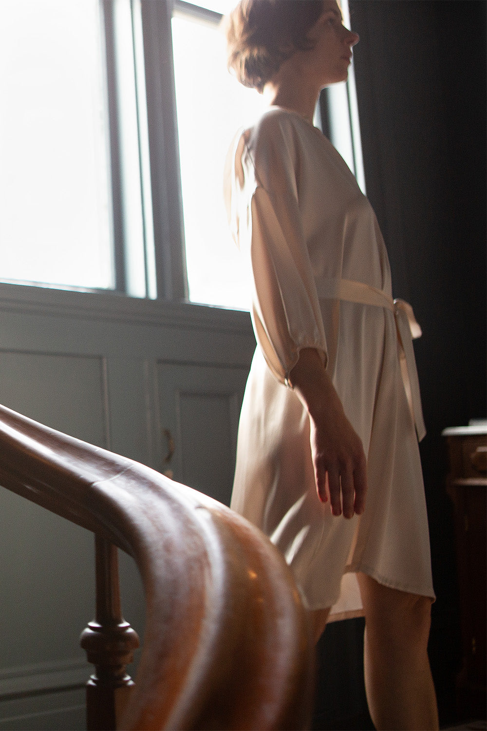 Erica tanov summer linen smock dress sale