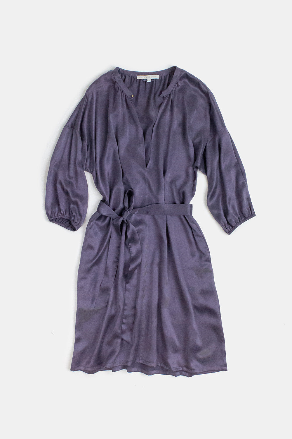 Tynan Sueded Silk Charmeuse Dress in Dusk