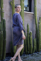 Tynan Sueded Silk Charmeuse Dress in Dusk