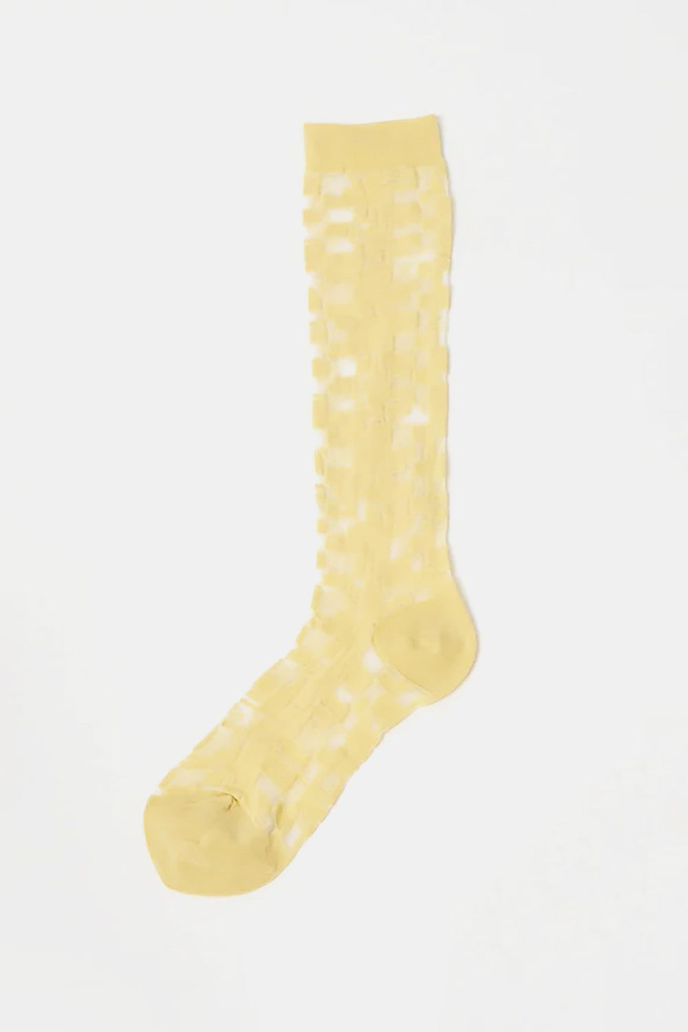 Henrik Vibskov Unboxing Flower Socks In Transparent Yellow