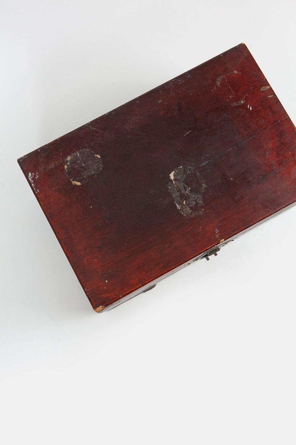 Small Oxblood Lacquered Chest