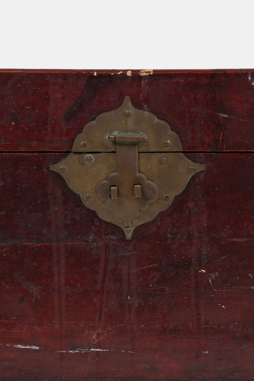 Small Oxblood Lacquered Chest