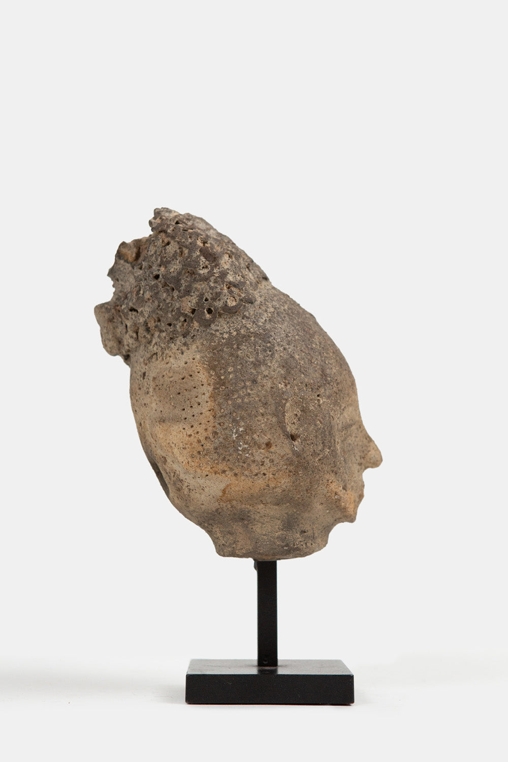 Akan Terracotta Memorial Head, Late 19th Century