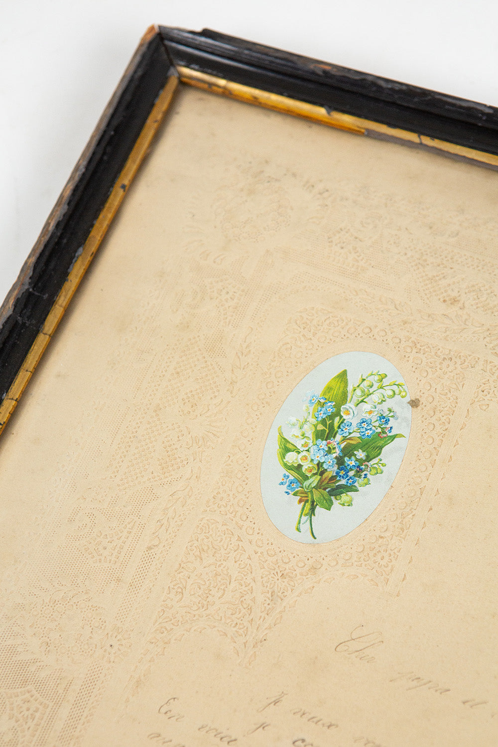 French Antique Forget Me Not Print