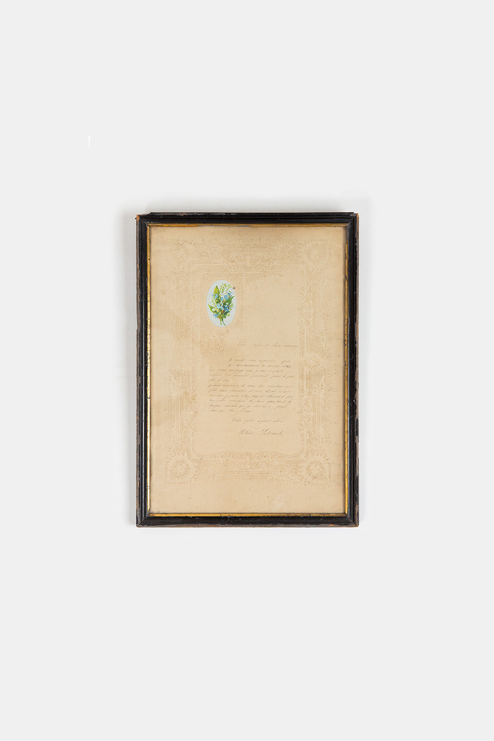 French Antique Forget Me Not Print
