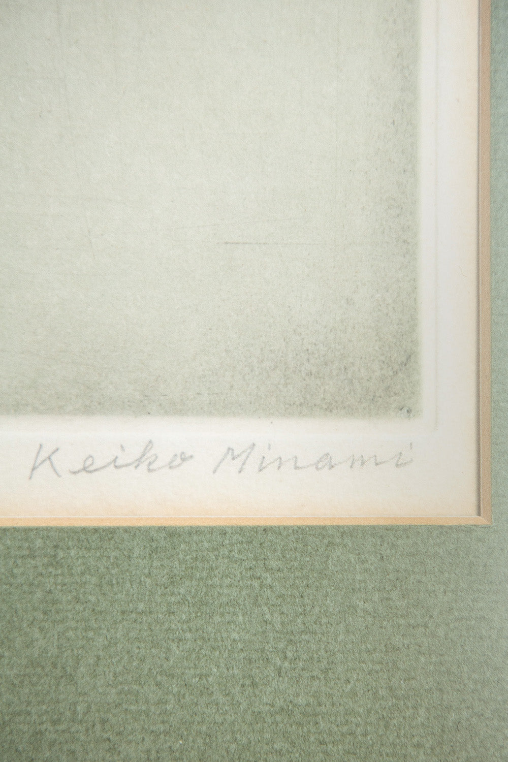 Keiko Minami Three Fir Trees Etching