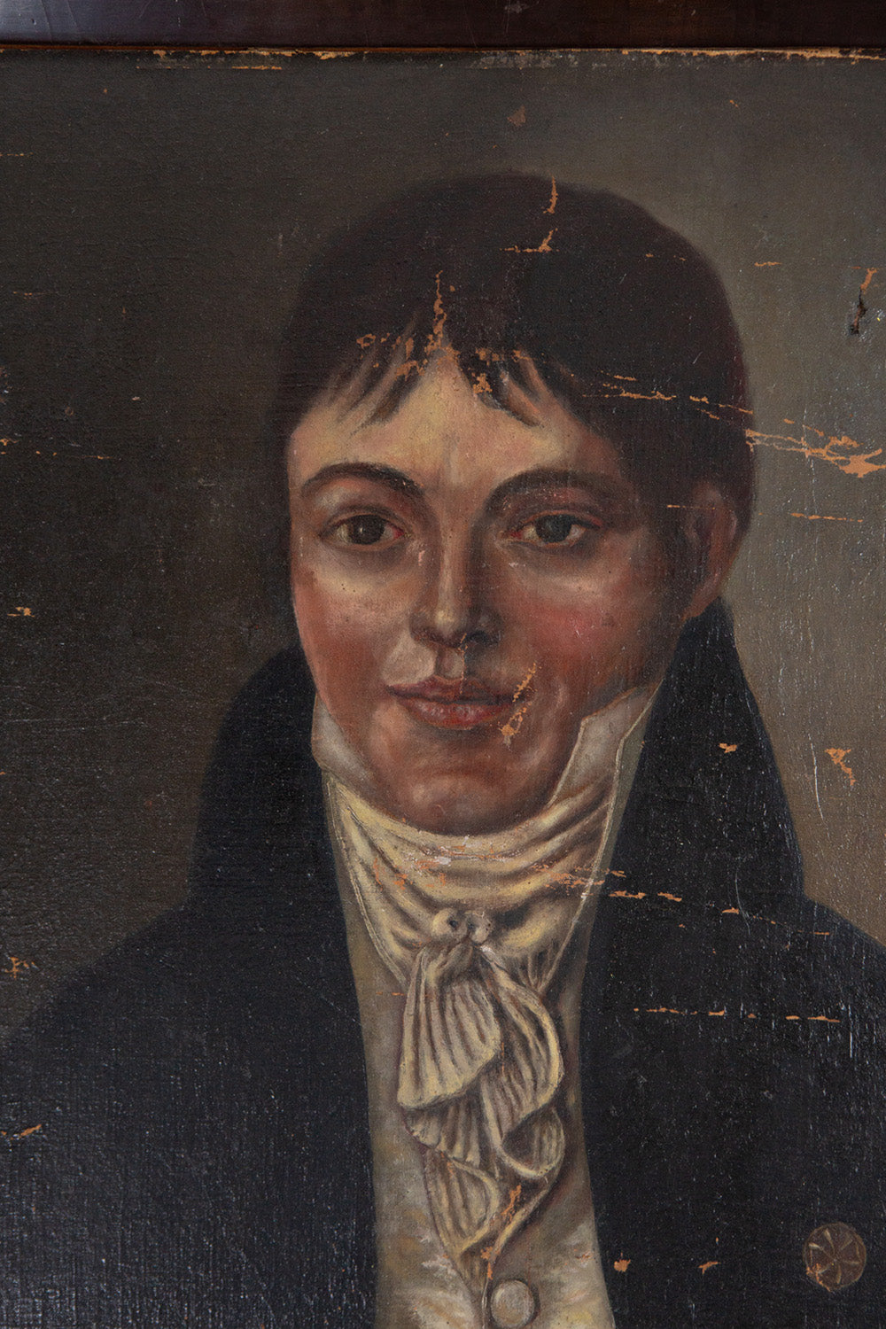 Late 18th Century French Mariner Oil Painting