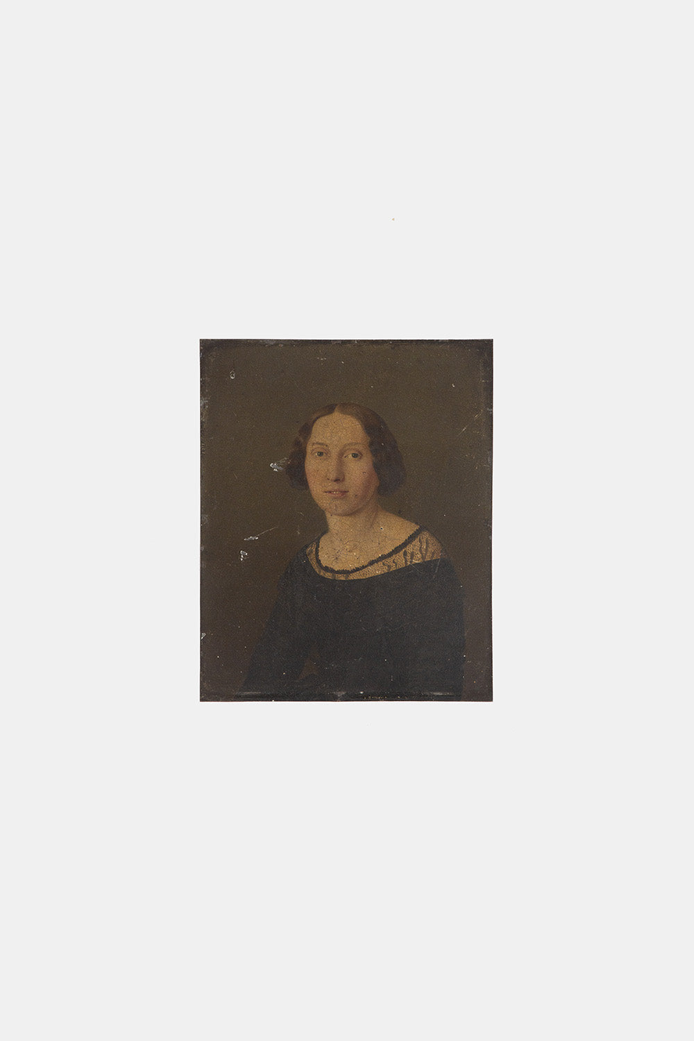 17th Century Portrait On Tin