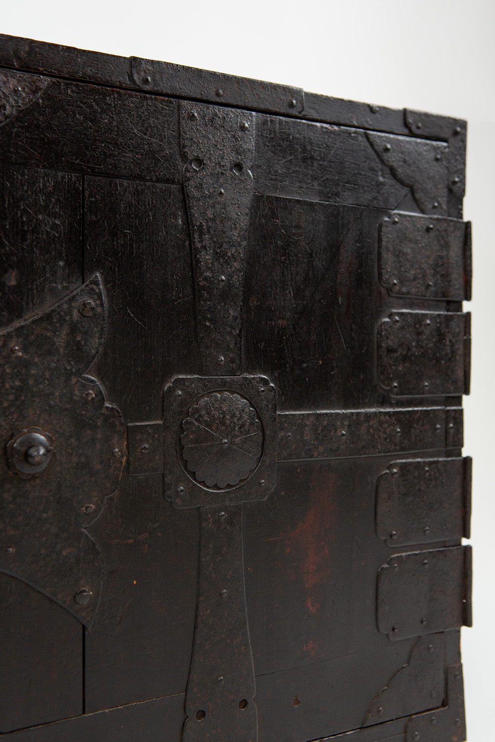 Meiji Period Japanese Ironbound Ship Chest