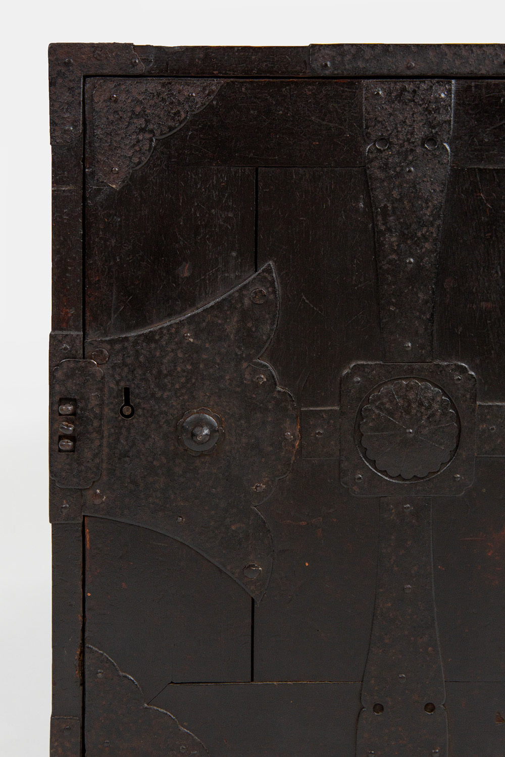 Meiji Period Japanese Ironbound Ship Chest