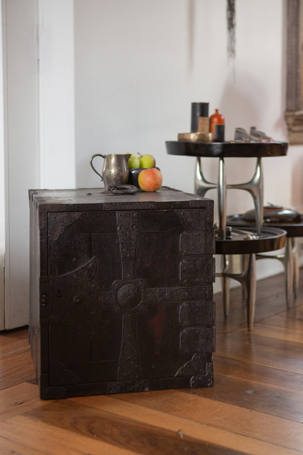 Meiji Period Japanese Ironbound Ship Chest