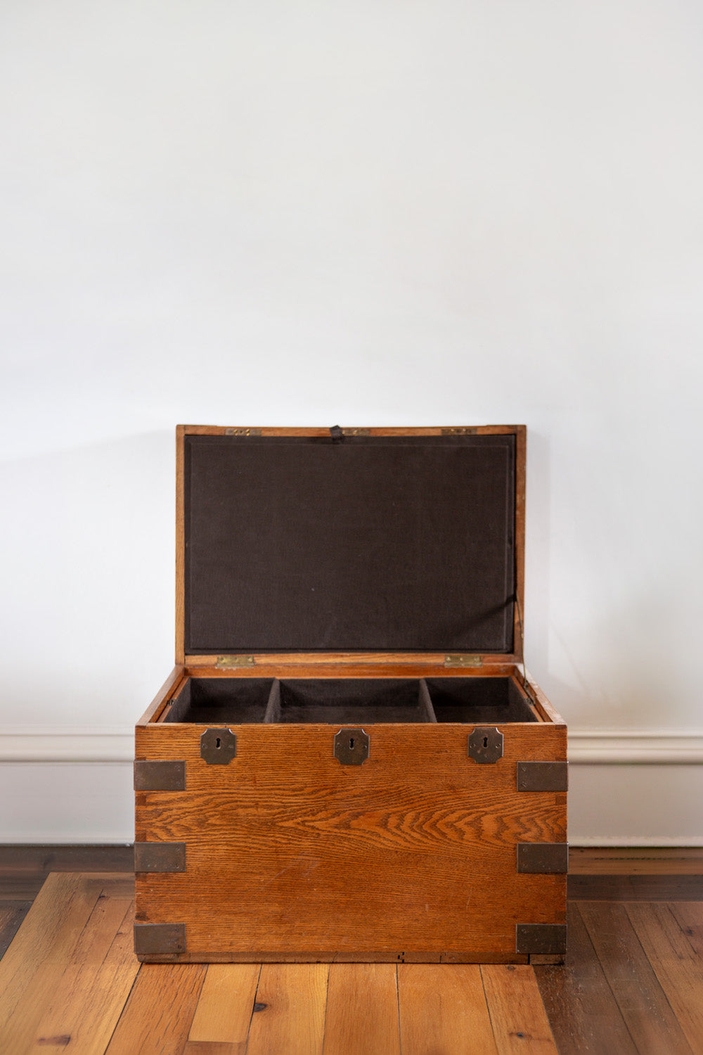 Victorian Brass Bound Trunk