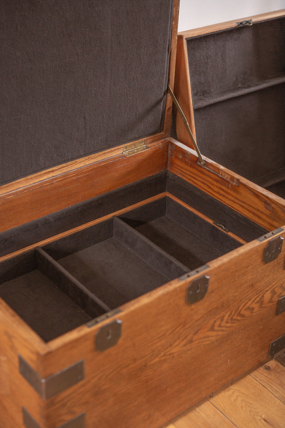 Victorian Brass Bound Trunk