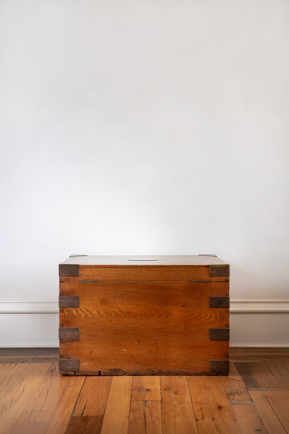Victorian Brass Bound Trunk