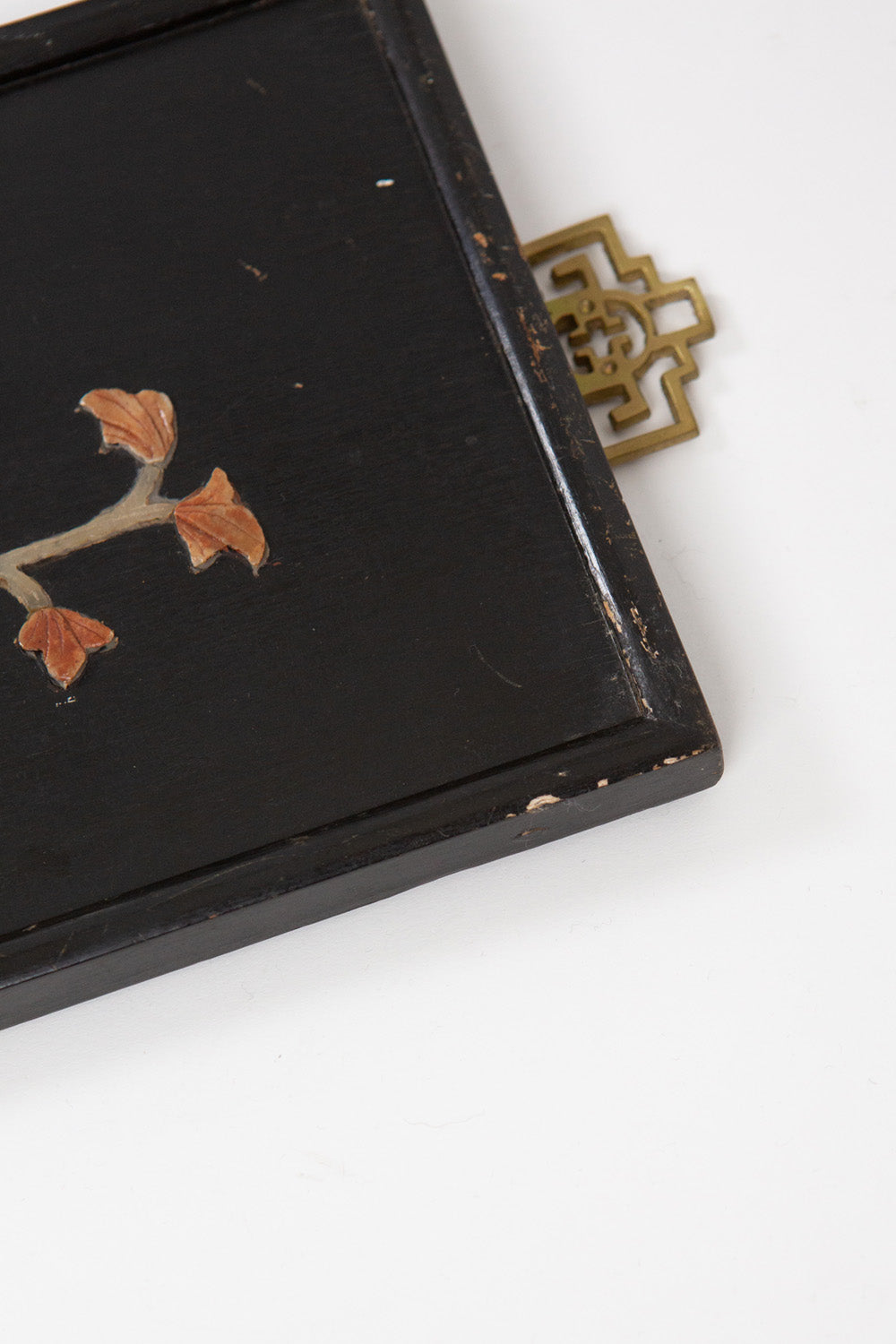 Chinese Botanical Hardstone and Mother of Pearl Panel