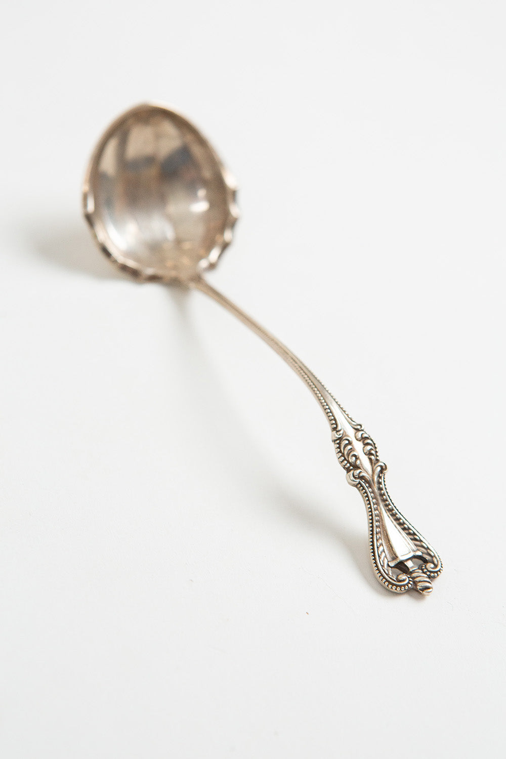 Vintage Sterling Silver Engraved Ladle