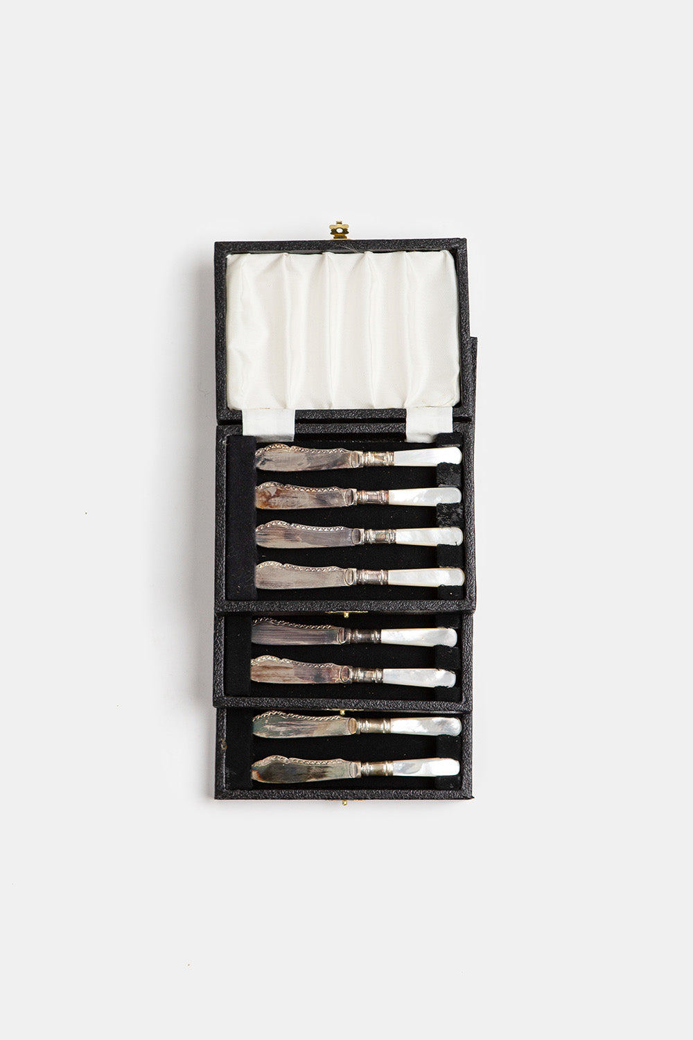 Silver and Mother of Pearl Fish Knives Set of 4