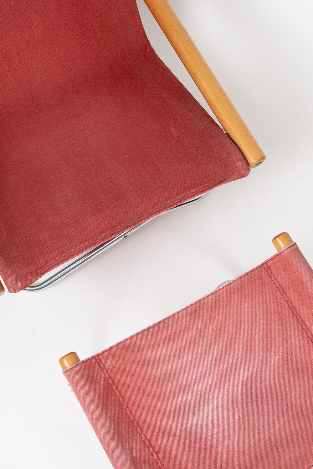 NY Folding Chair And Ottoman By Takeshi Nii, Japan C. 1950's/'60s