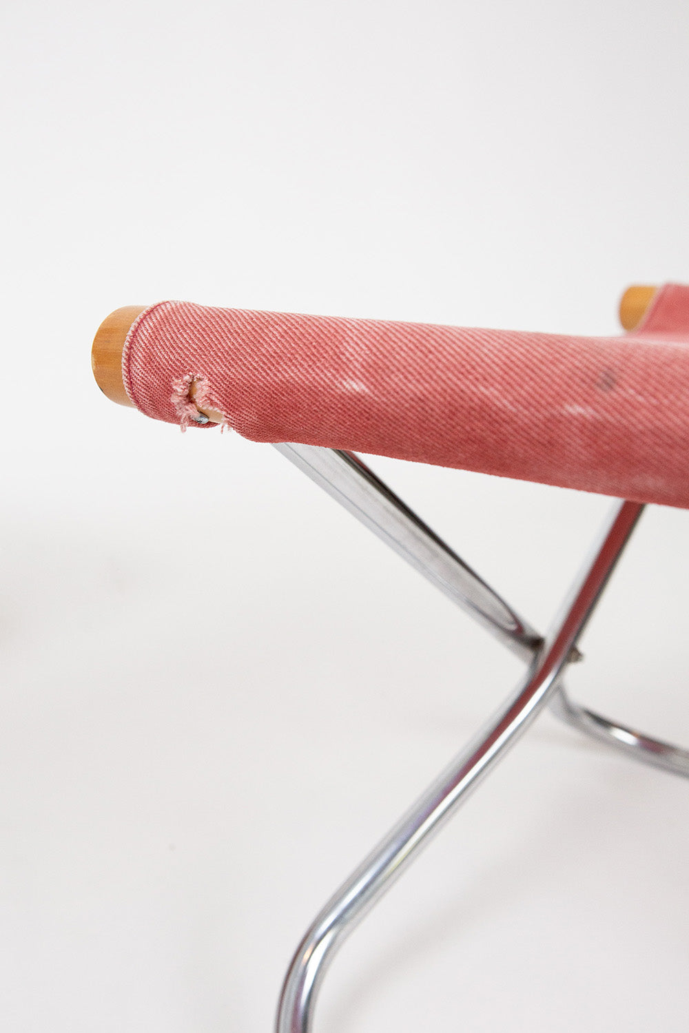NY Folding Chair And Ottoman By Takeshi Nii, Japan C. 1950's/'60s