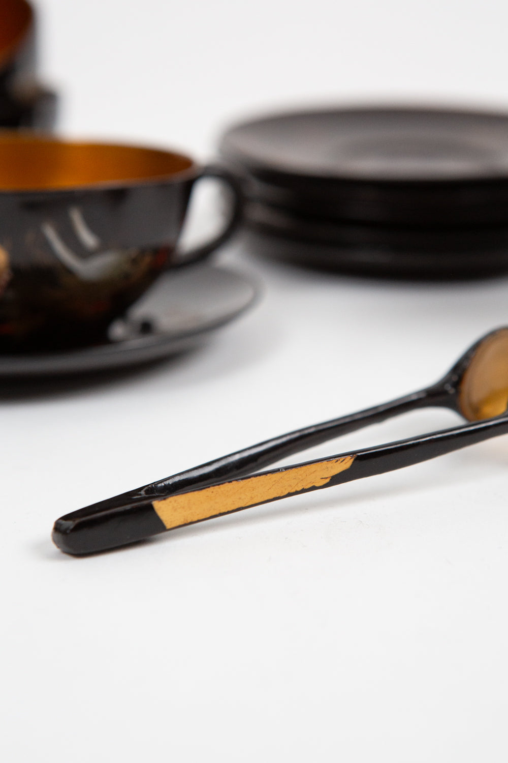 Gilded Lacquer Tea Set