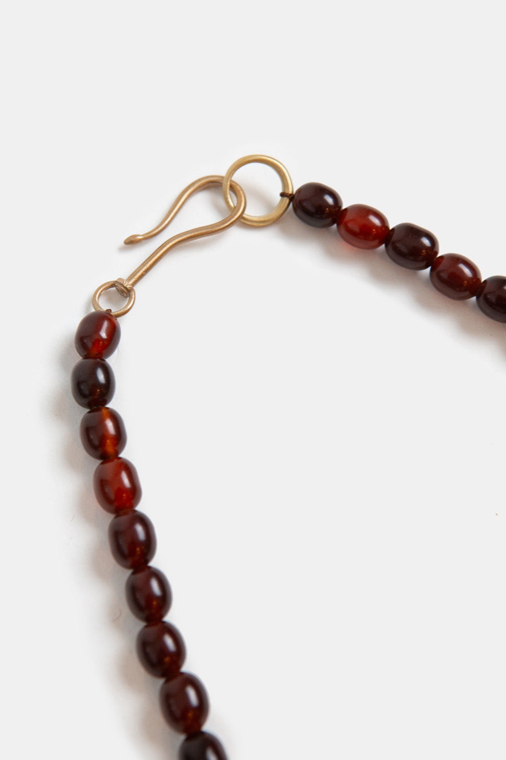 Graduated Amber Bead Necklace