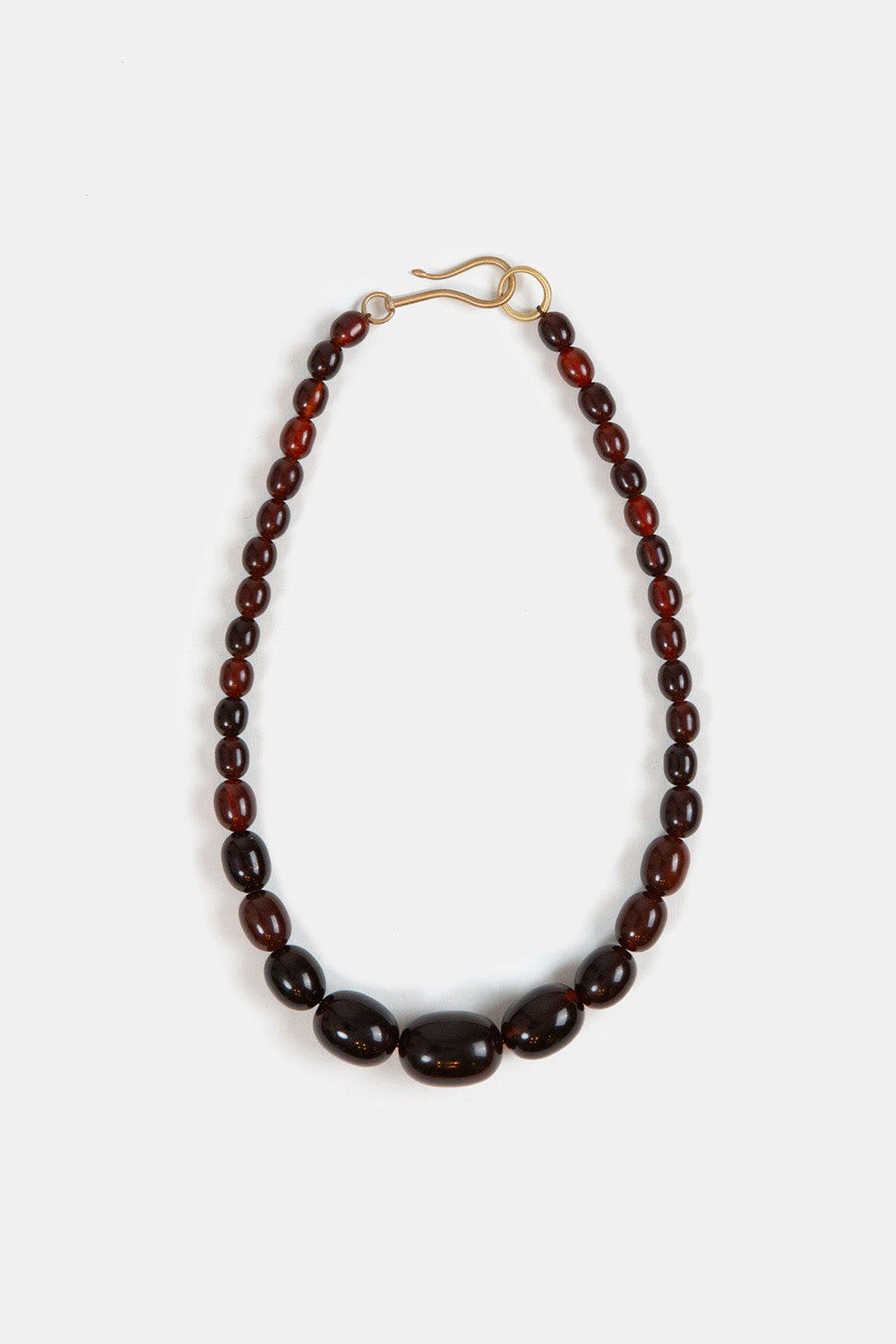 Graduated Amber Bead Necklace