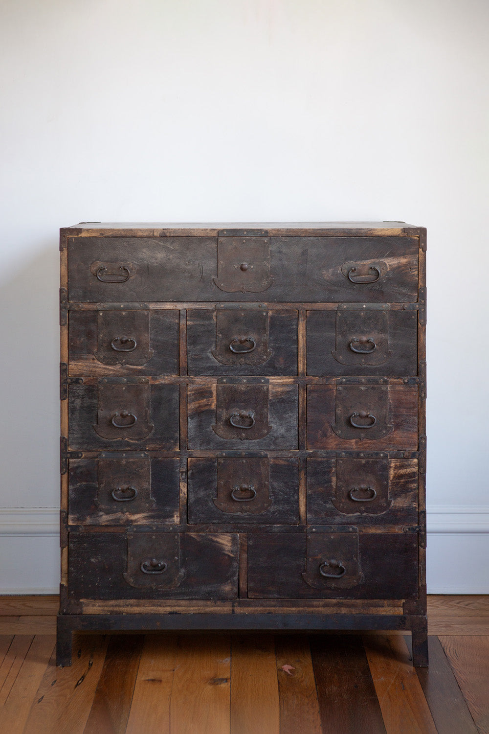 Hardwood and Iron Cabinet