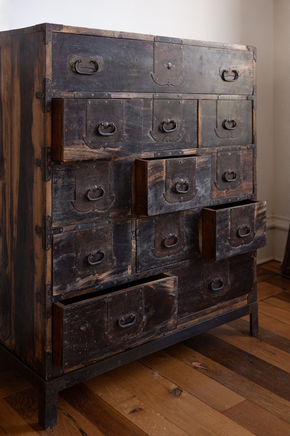 Hardwood and Iron Cabinet