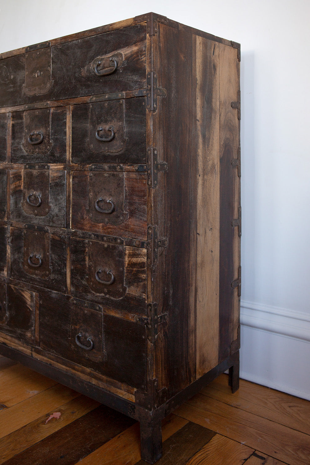 Hardwood and Iron Cabinet