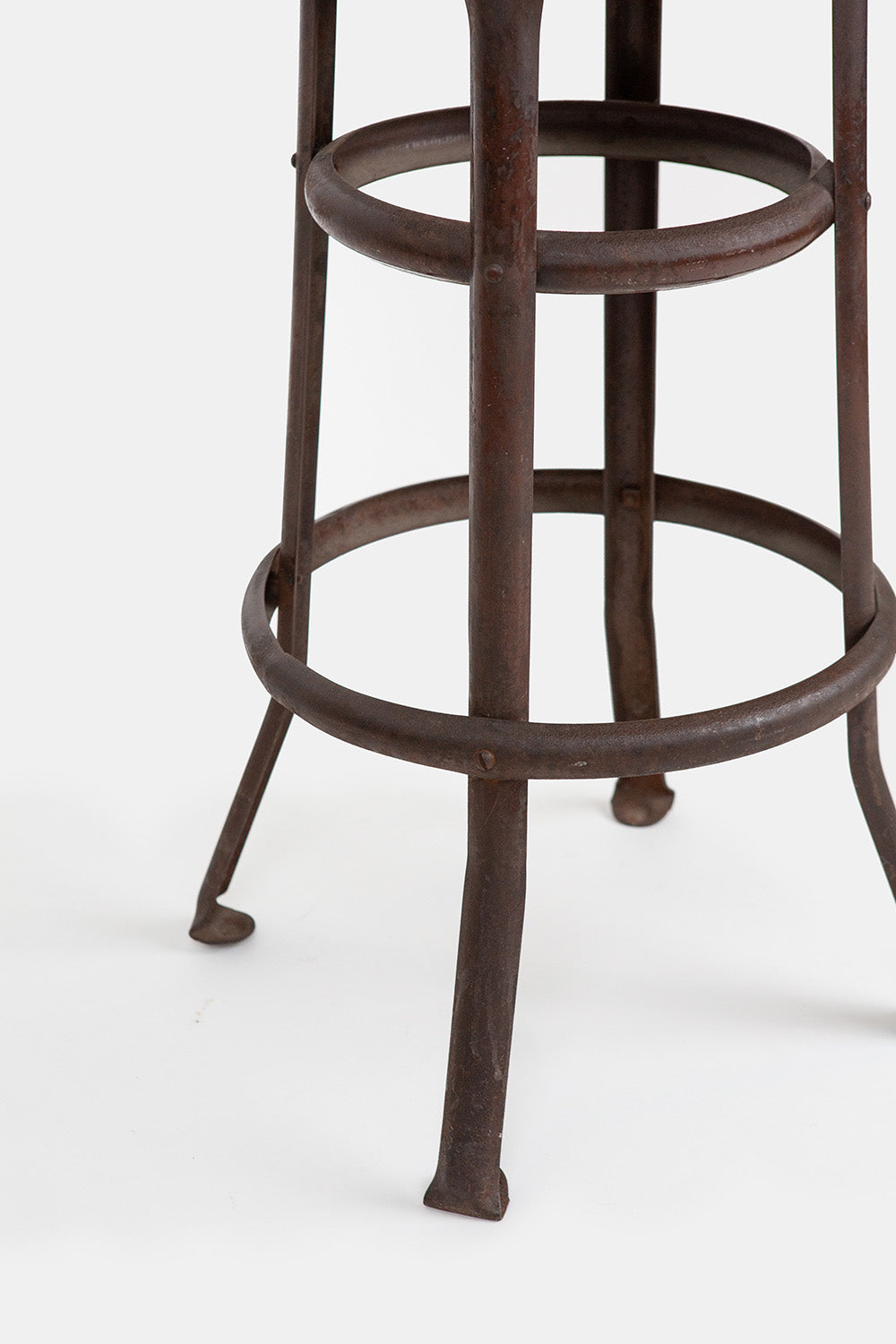 Wood and Metal Stool
