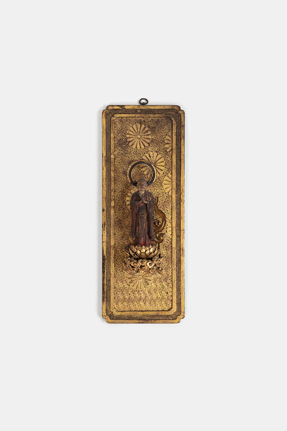 Japanese Lacquered and Gilt Buddhist Altar Panel