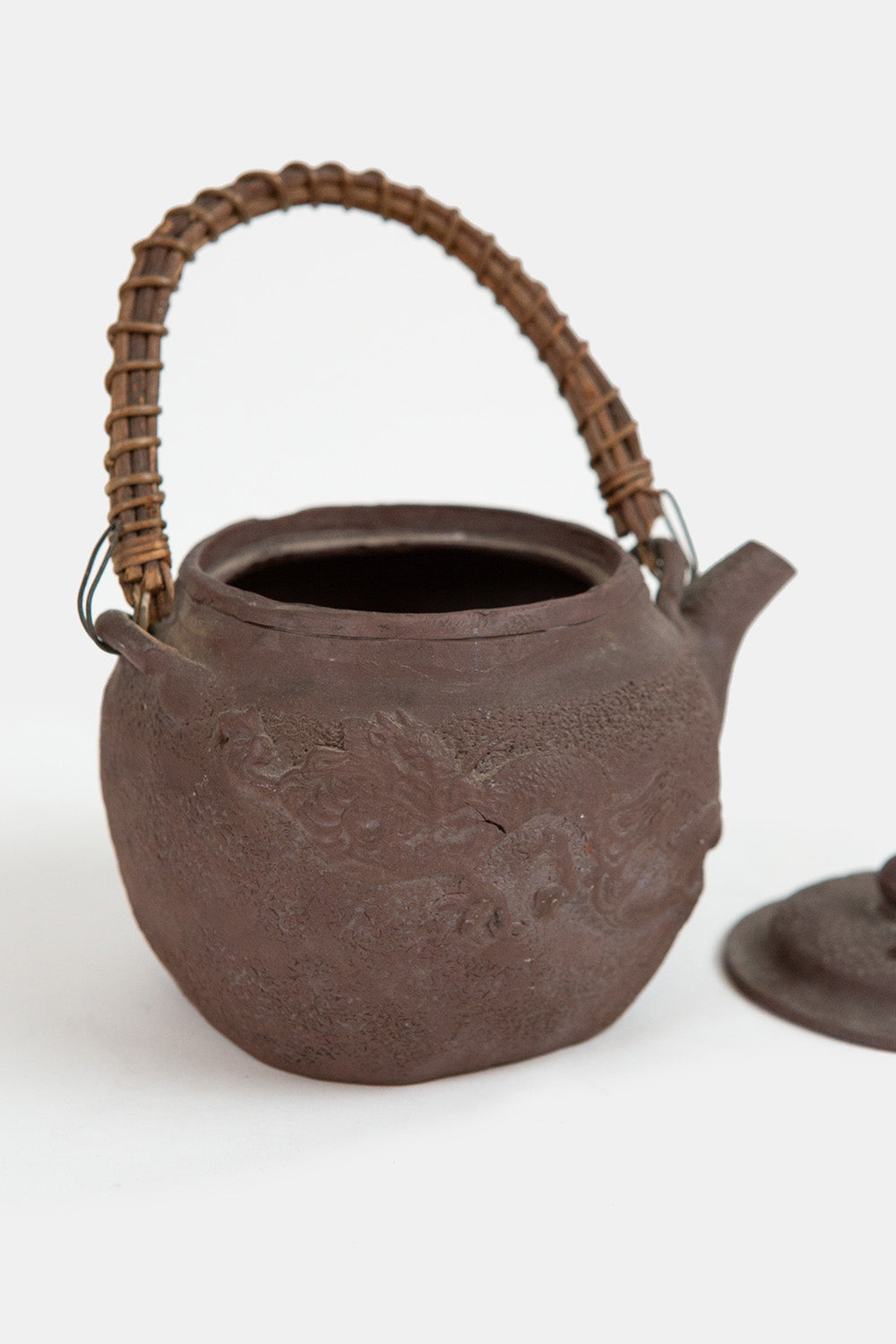 Japanese Red Clay Dragon Tea Pot