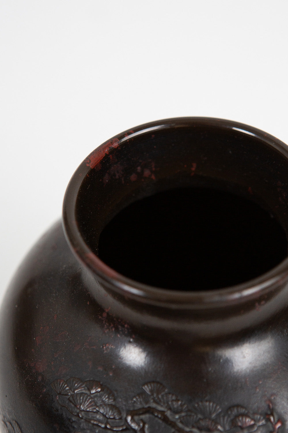 Japanese Bronze Ovoid Vase