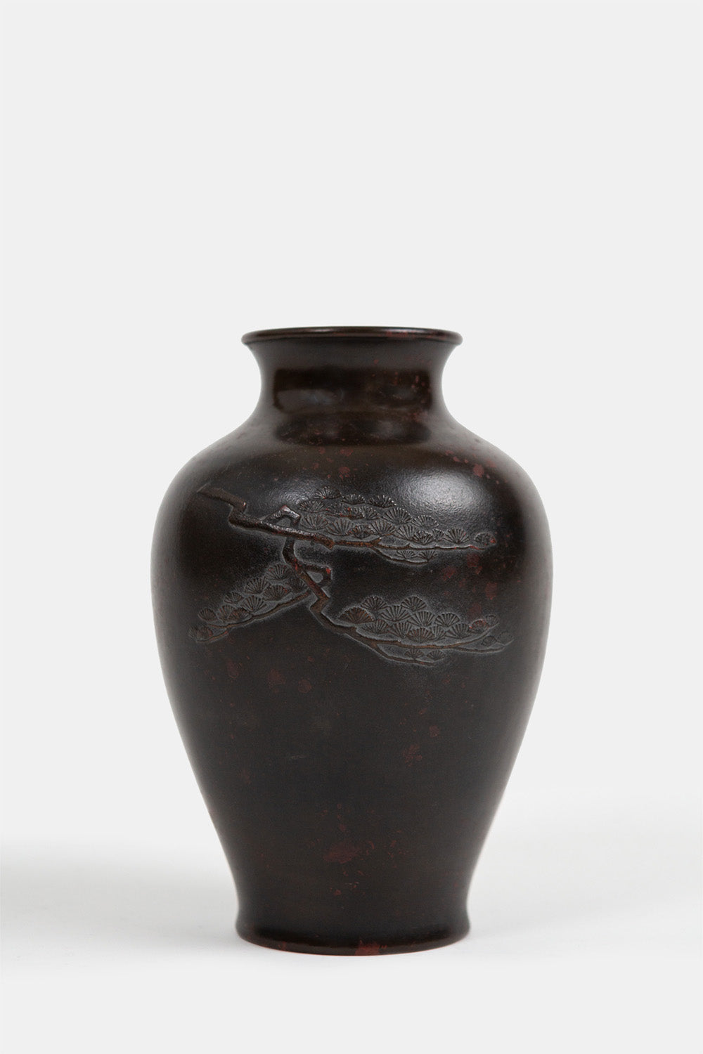 Japanese Bronze Ovoid Vase