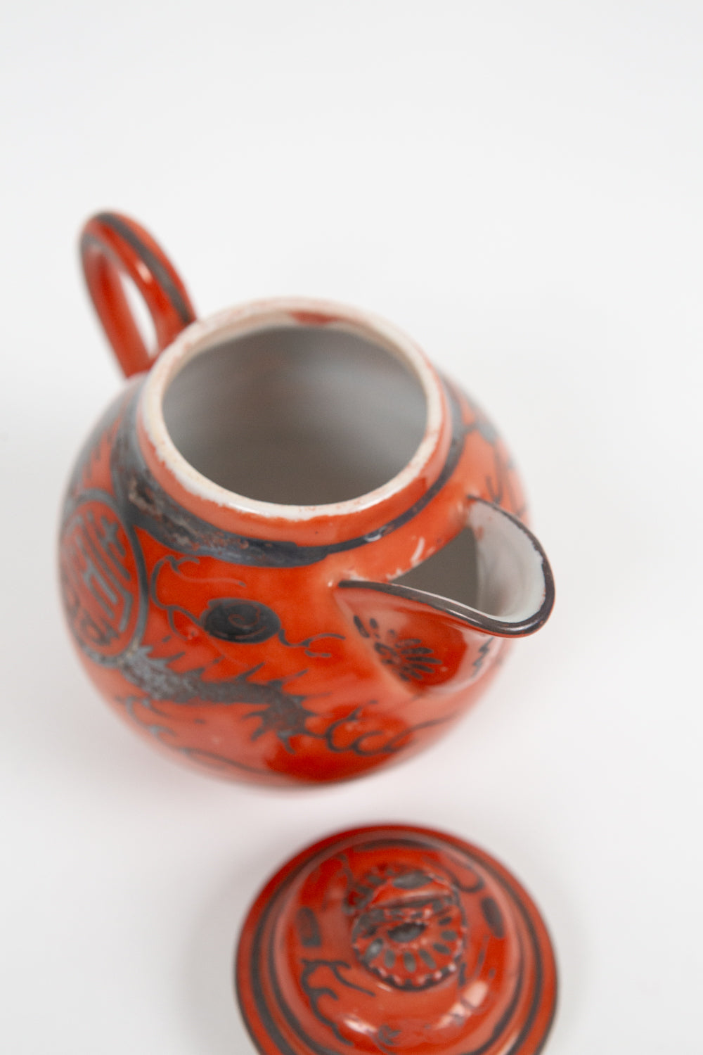 Silver Leaf Japanese Teapot
