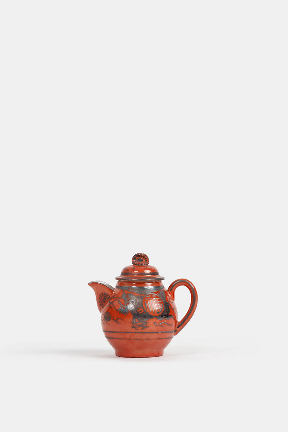 Silver Leaf Japanese Teapot