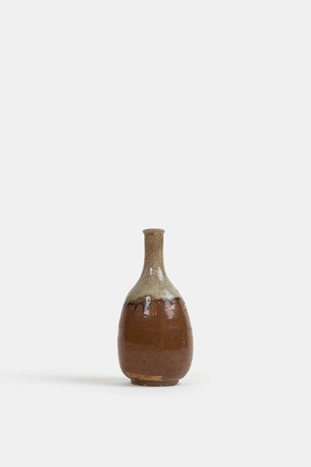 Vintage Japanese Two-Tone Stoneware Vessel