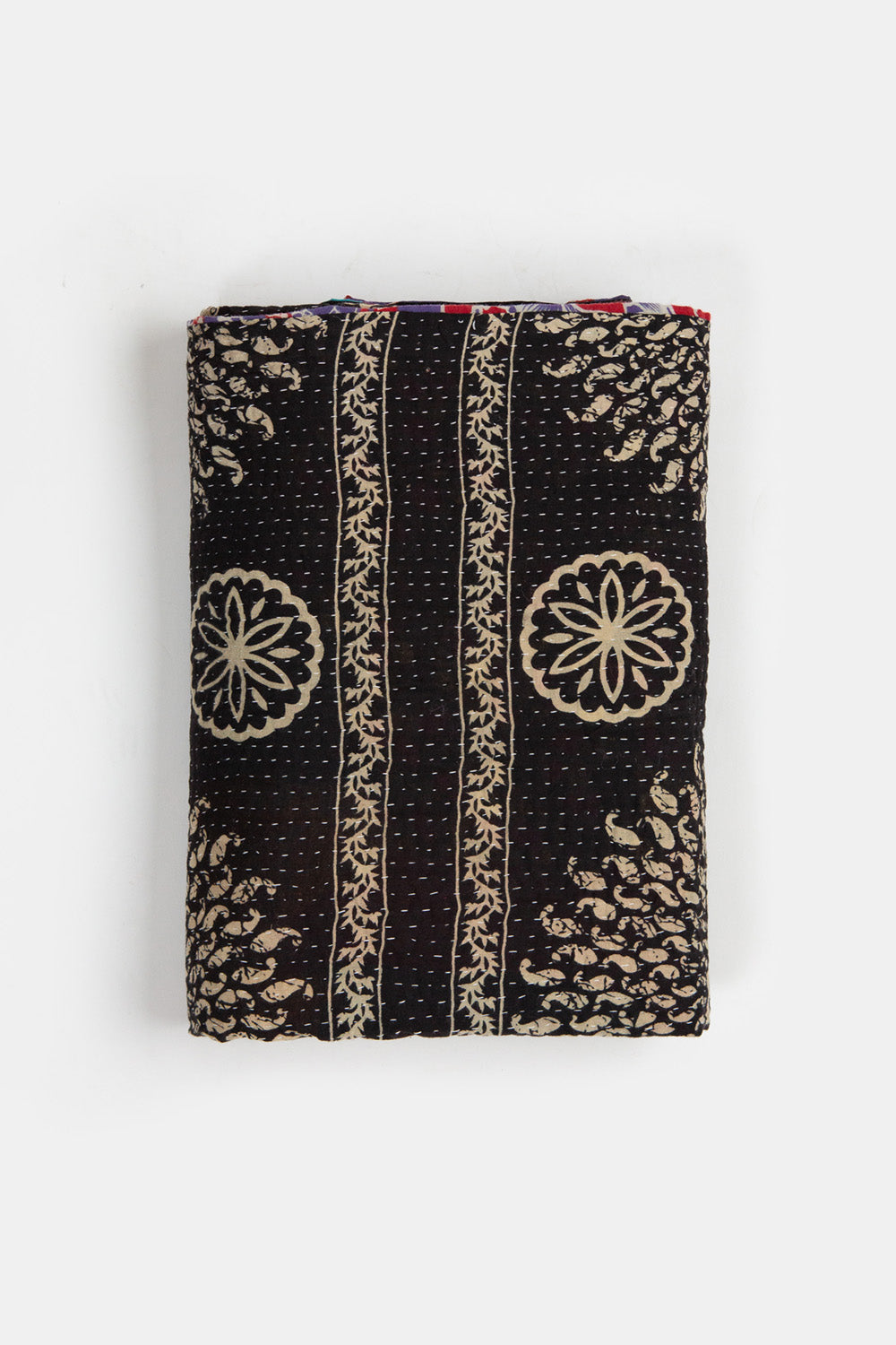 Vintage Kantha Quilt in Chakri Phool