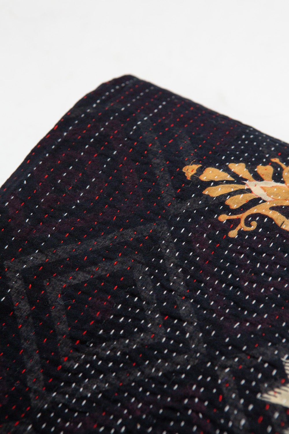 Vintage Kantha Quilt in Mandir