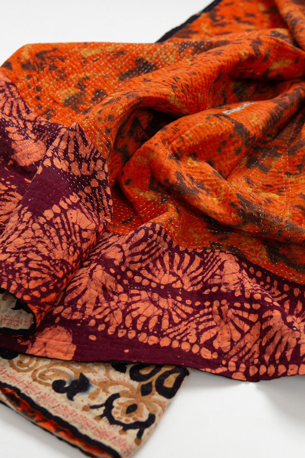 Vintage Kantha Quilt in Mandir