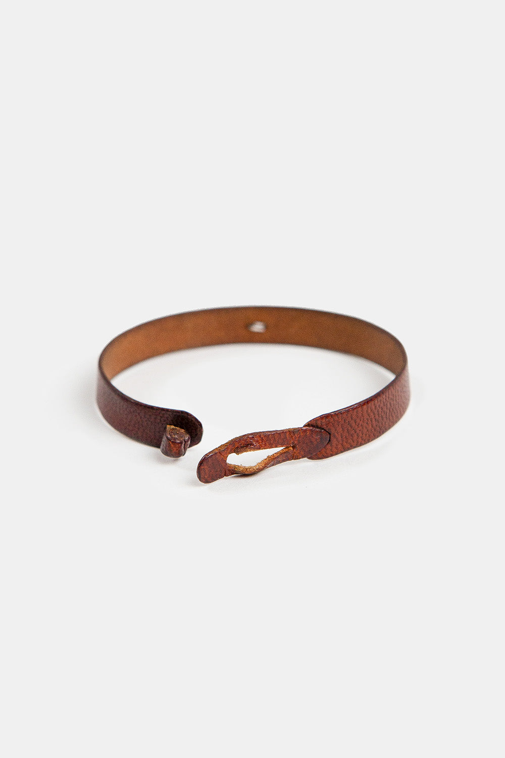 Petite Leather Bracelet With Gold and Diamond