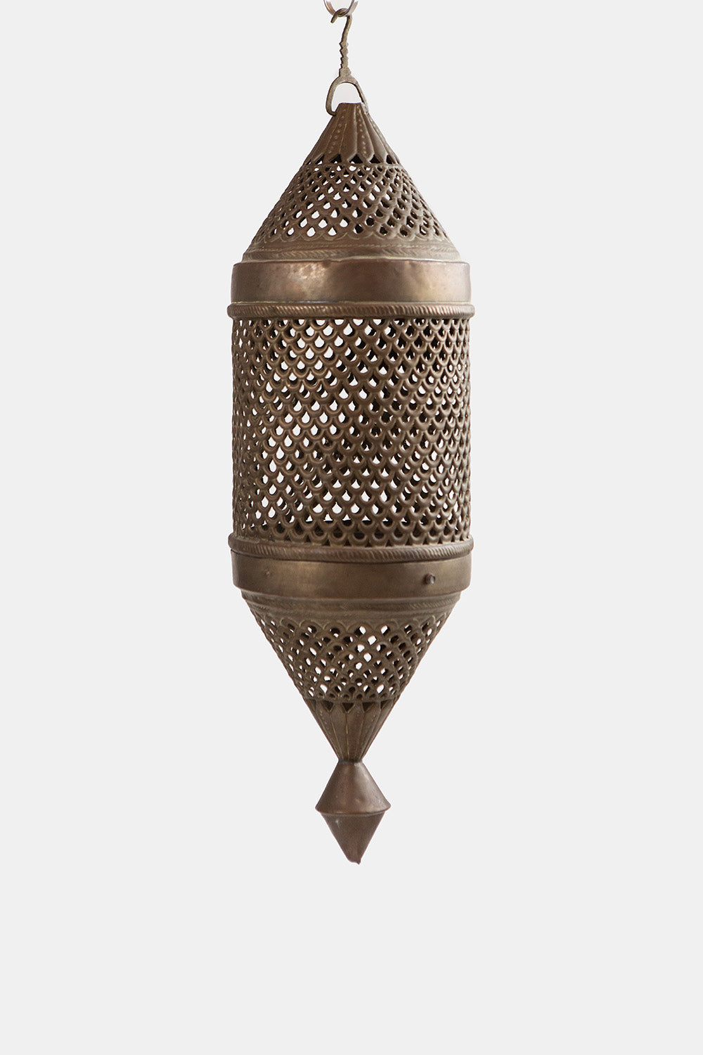Vintage Moroccan Brass Lantern