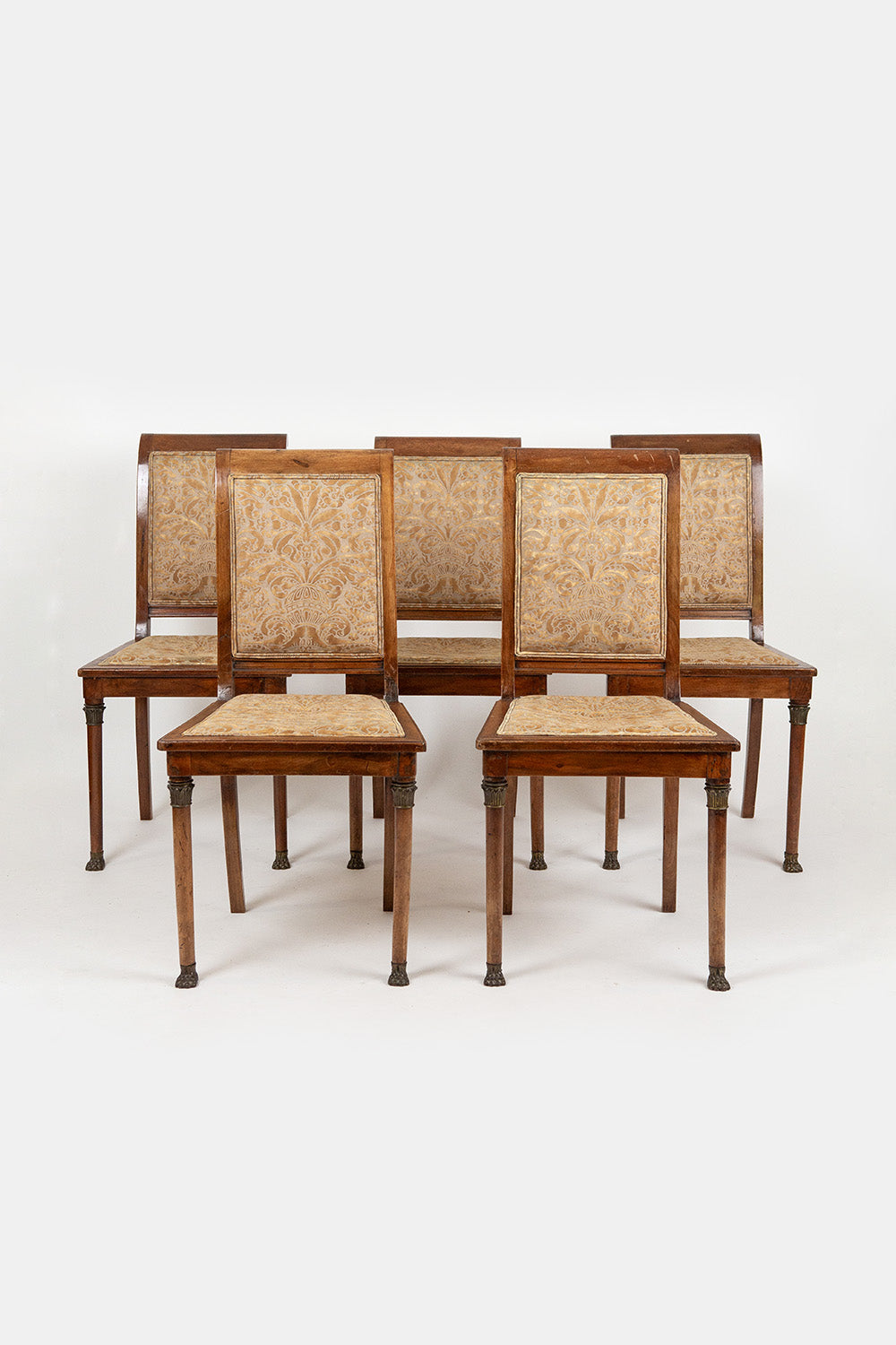 Set of 5 French Mounted Side Chairs