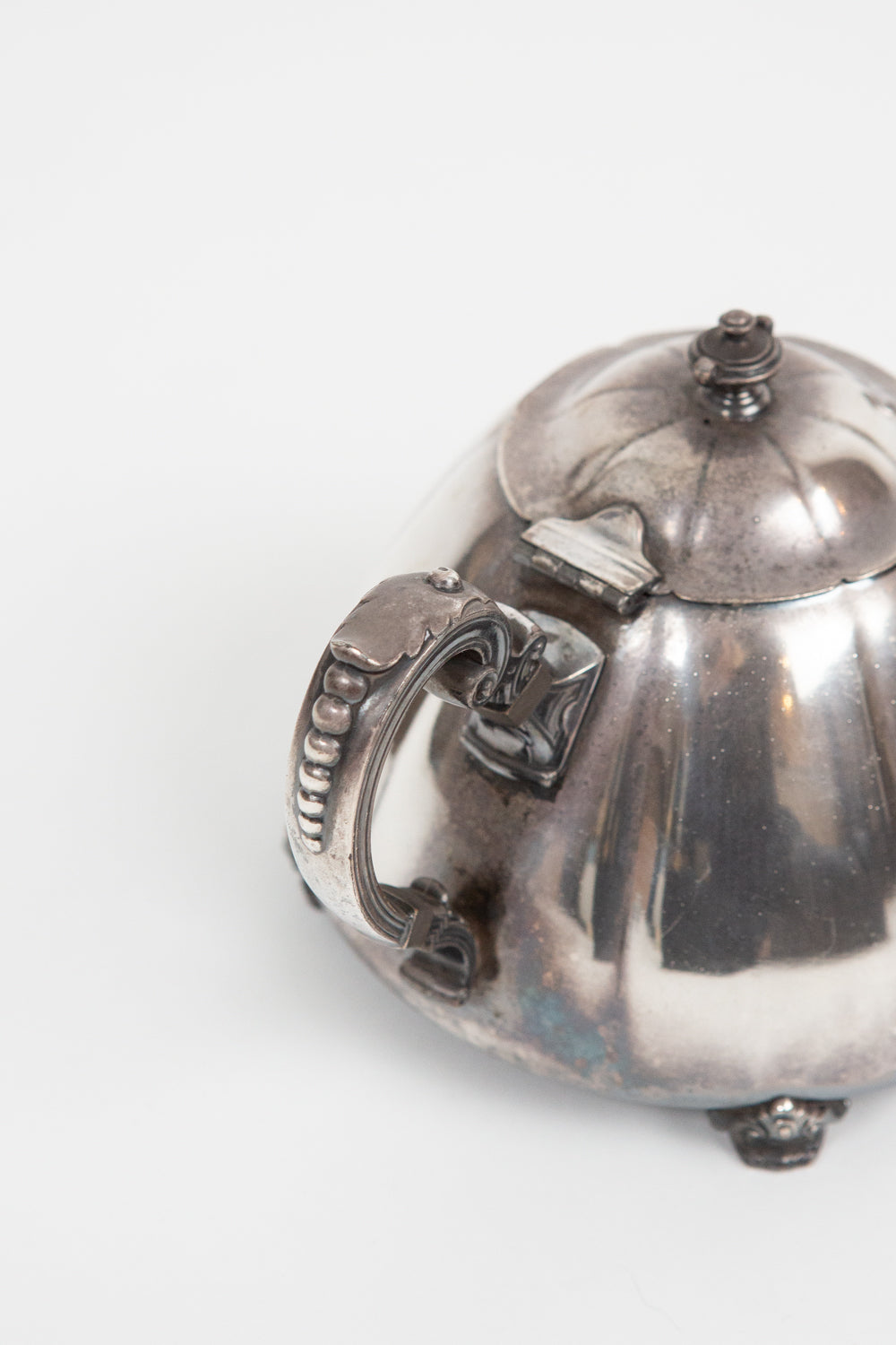 Vintage Silverplate Teapot with Monogram “M”