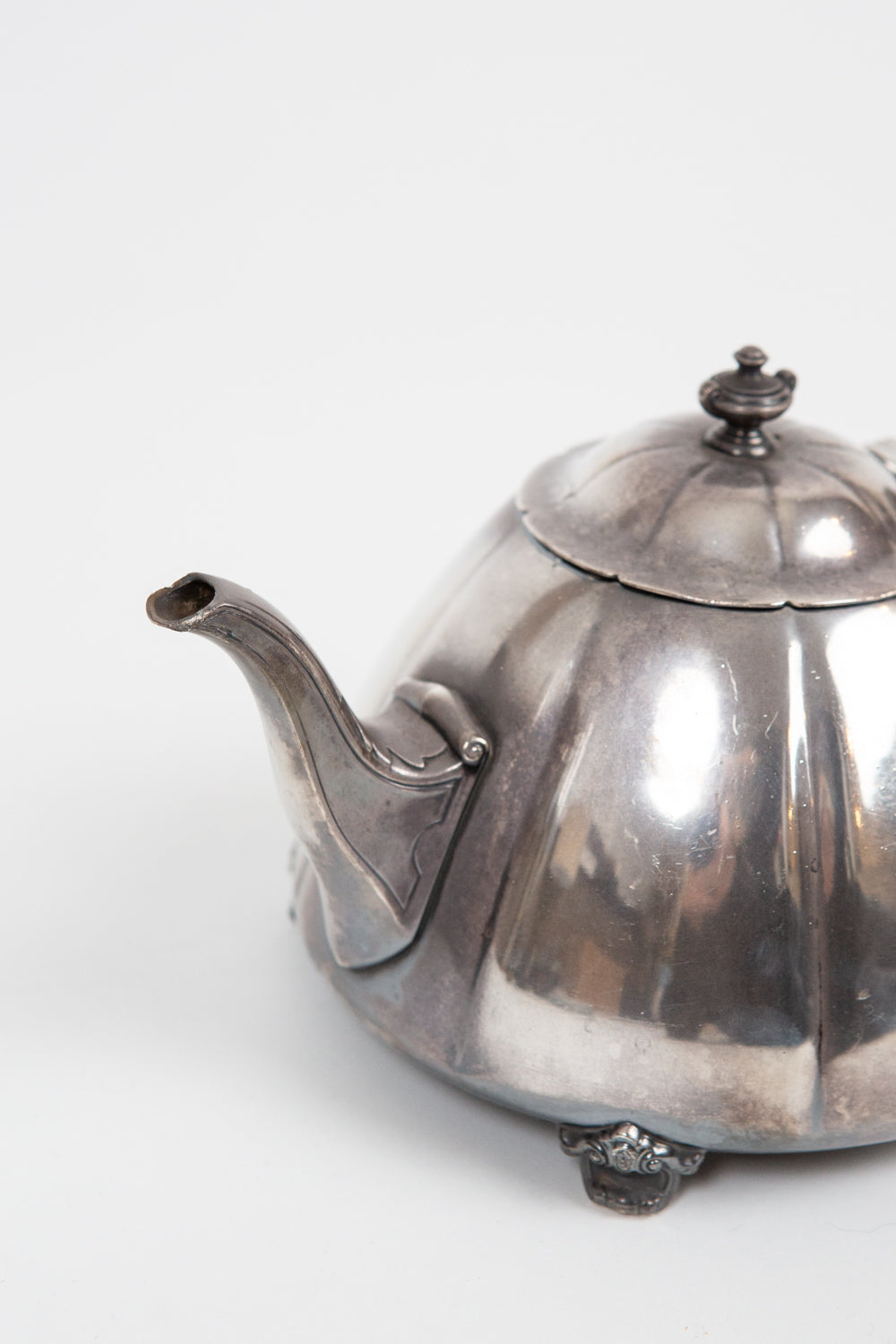 Vintage Silverplate Teapot with Monogram “M”
