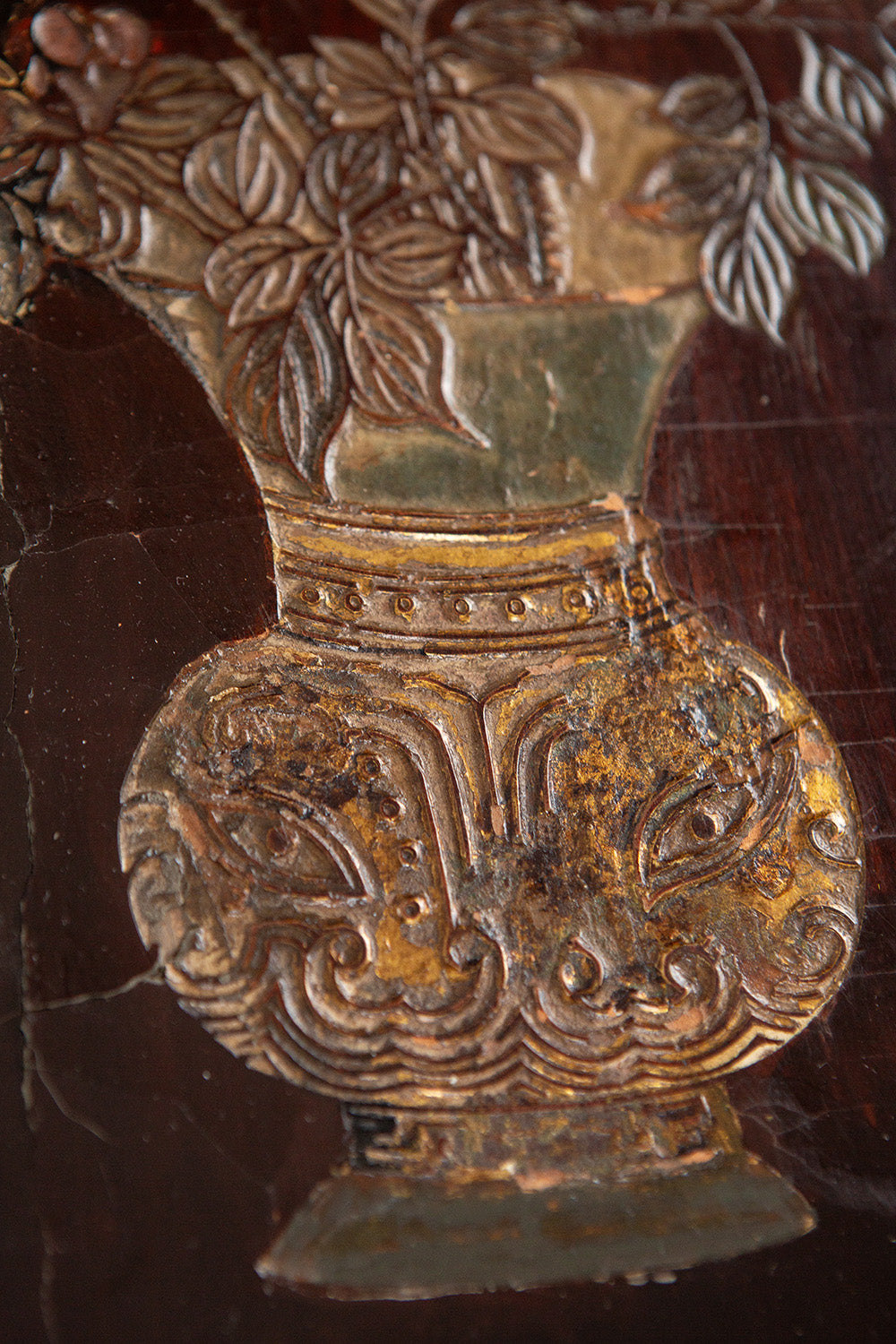 Pair of Chinese Lacquered Chinoserie Side Tables