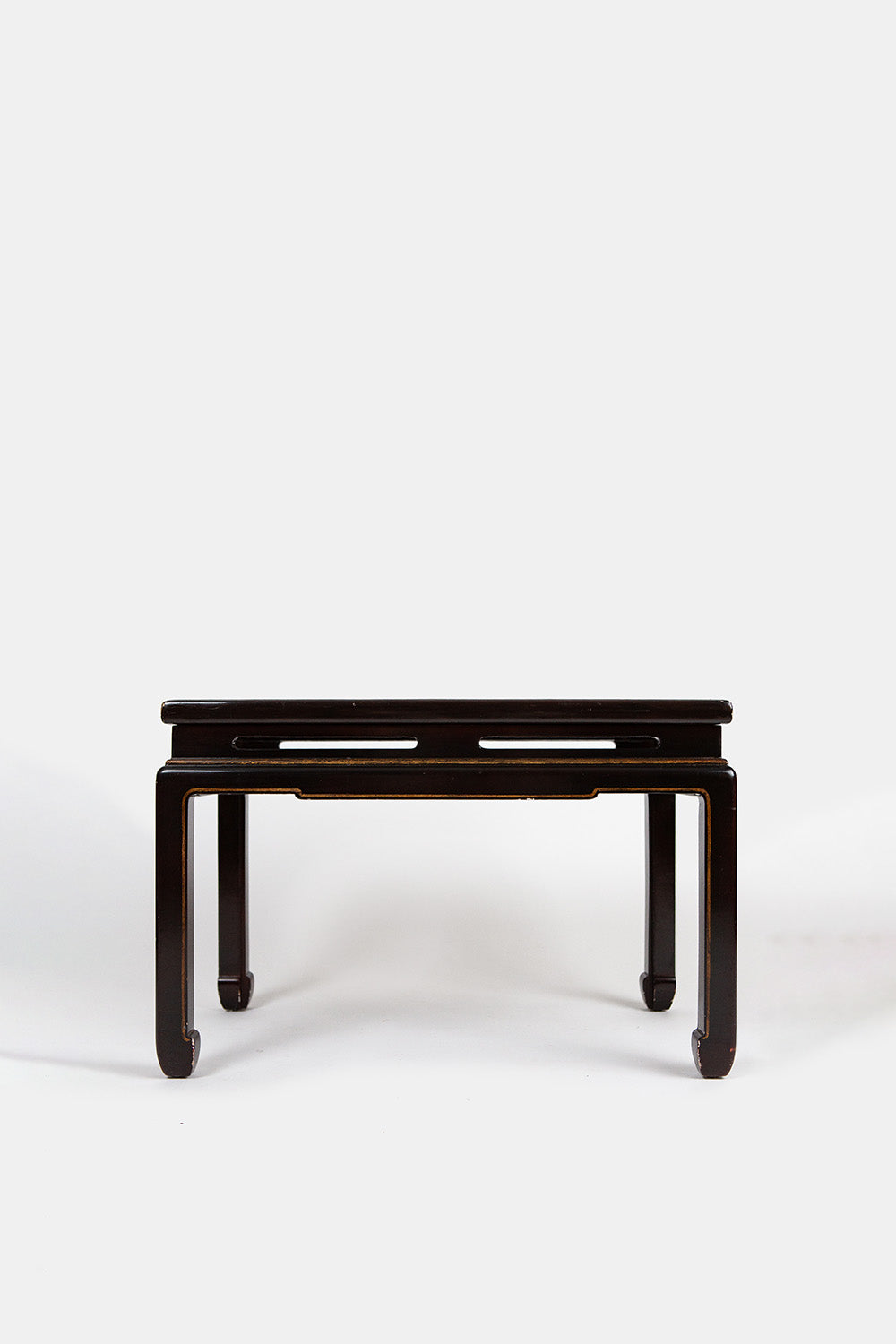 Pair of Chinese Lacquered Chinoserie Side Tables