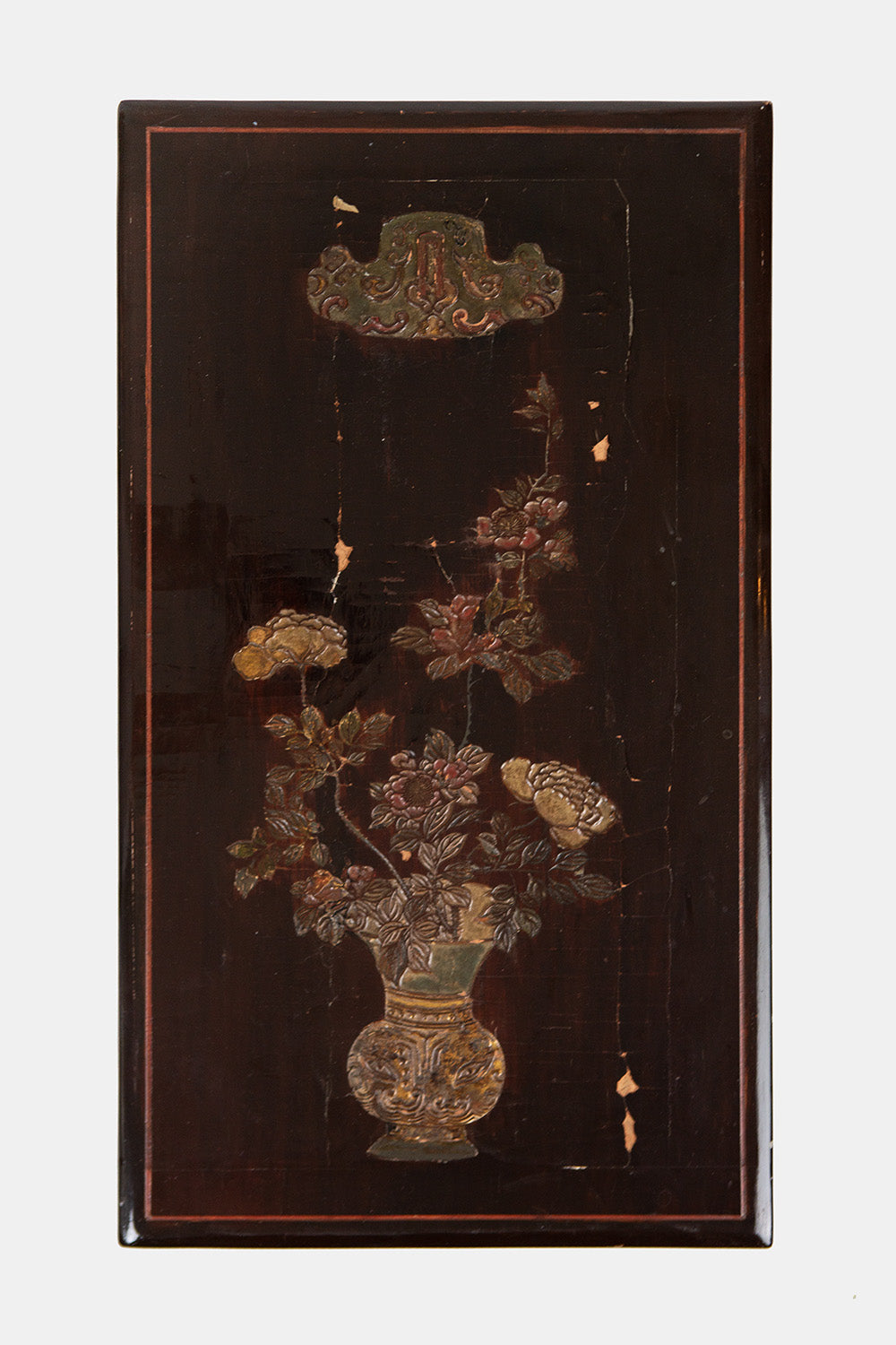 Pair of Chinese Lacquered Chinoserie Side Tables