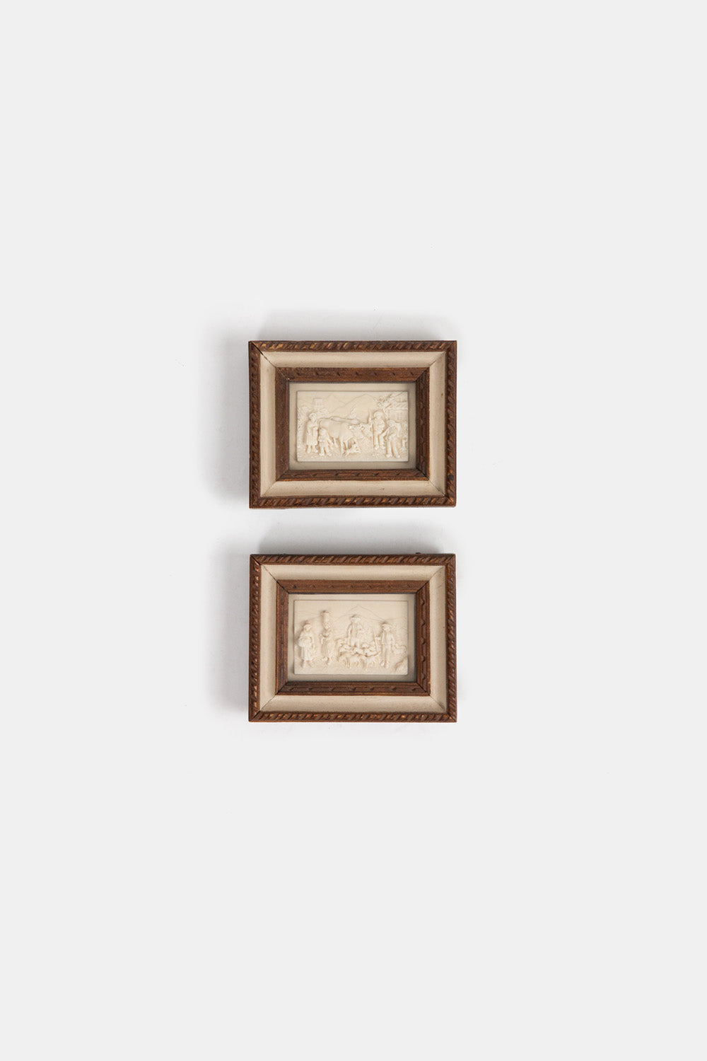 Pair of Composition Relief Plaques